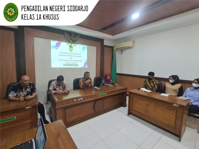 PEMBINAAN DAN PEMBEKALAN POSBAKUM OLEH KETUA PENGADILAN NEGERI SIDOARJO - 2024